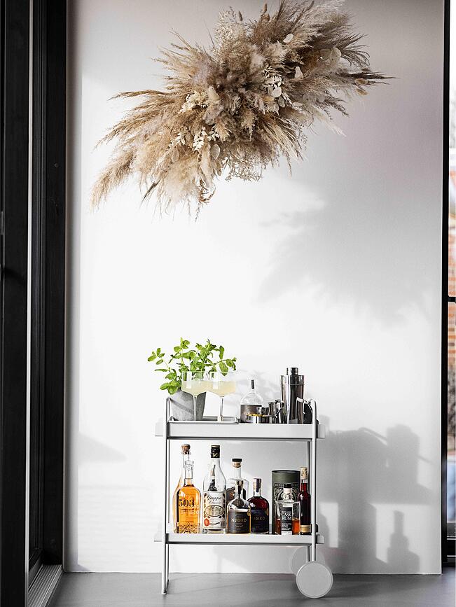 A-Cocktail Kolica za Posluživanje svijetlosiva