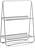 A-Table Regal klein grau