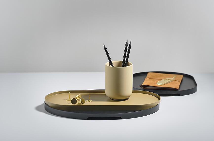 Bandeja de servir Singles, 23 x 35 cm, negra