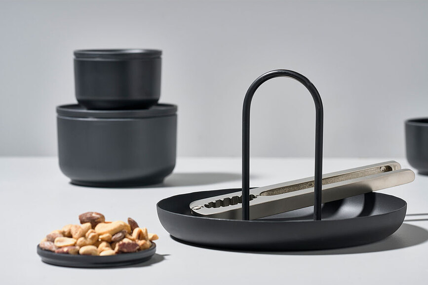 Bandeja de servicio Singles, negra