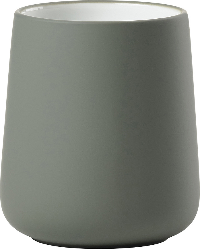 Bicchiere porta spazzolini da denti Nova One color verde oliva
