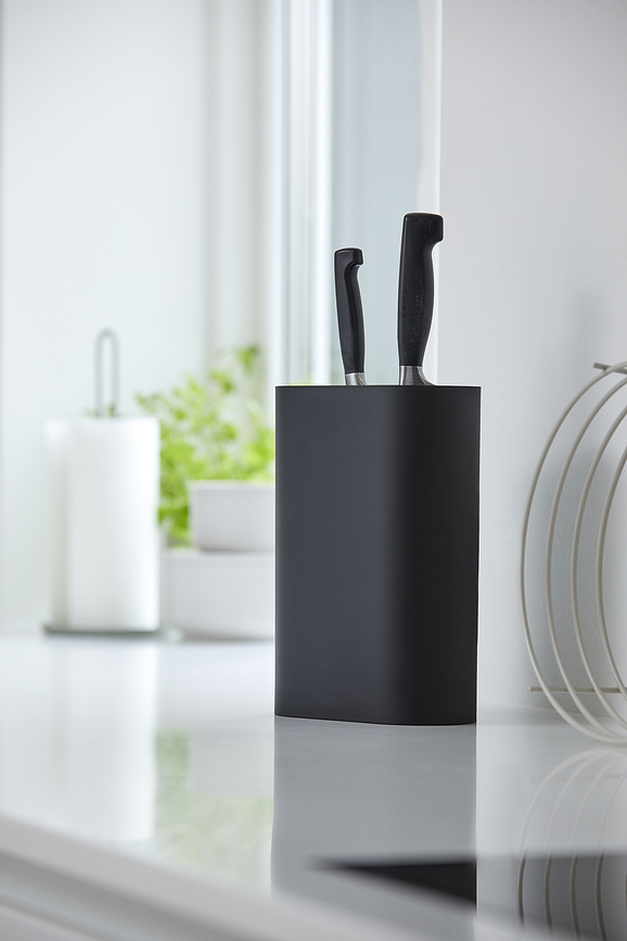 Bloque de Cuchillos Singles, negro