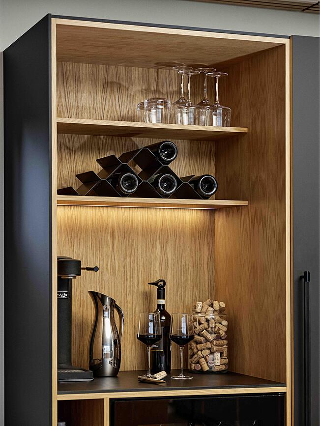 Botellero Rocks, negro