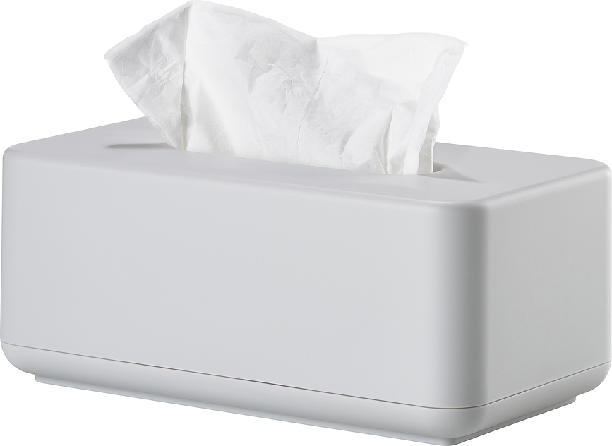 Caja para pañuelos Ume, 25,6 x 14 cm, gris claro