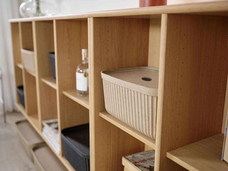 Cajas de almacenaje Pulp, 23 x 32 cm, marrón claro, 2 unidades