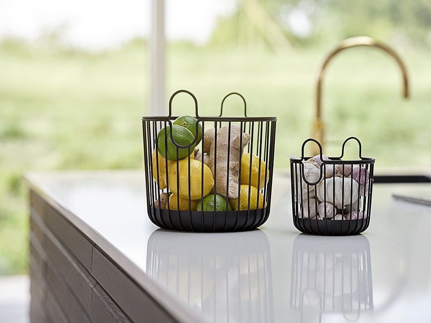 Cesto de Almacenamiento Inu, 20 x 20 cm, negro