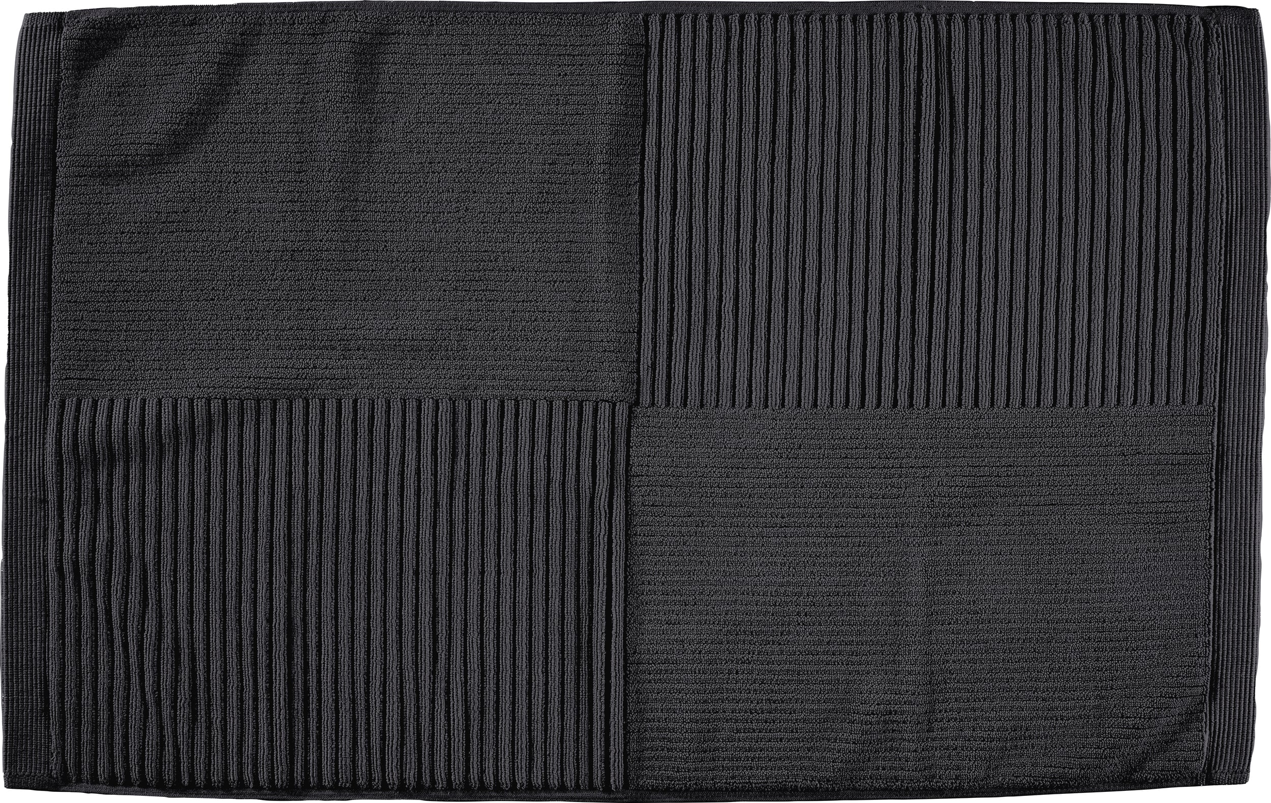 Classic Badezimmer-Teppich 80 x 50 cm schwarz