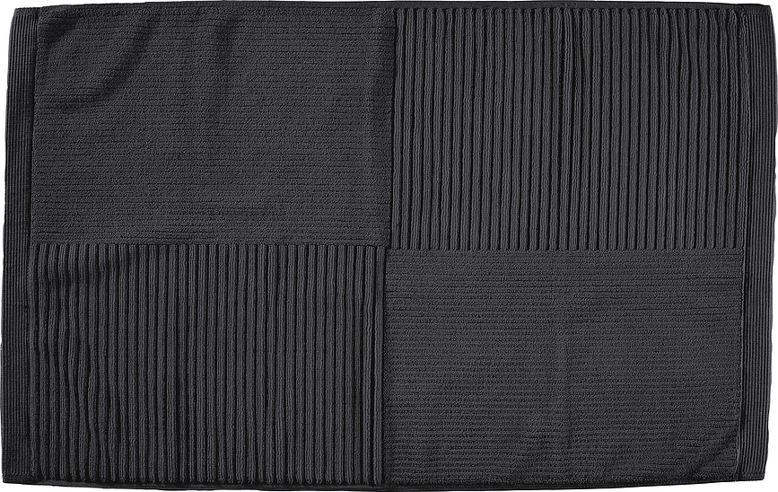 Classic Kupaonski Tepih 80 x 50 cm crni