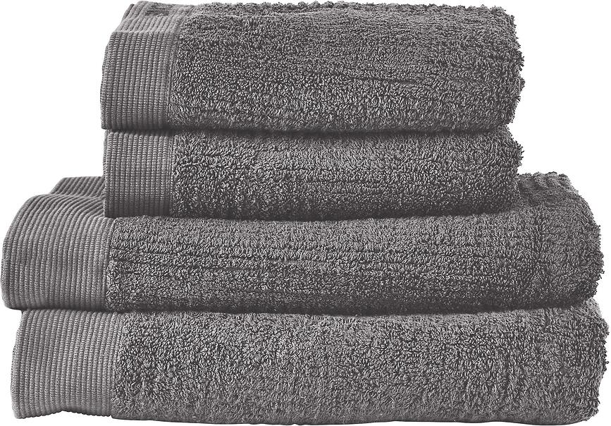 Classic Serviettes grandes, grises, Lot de 4