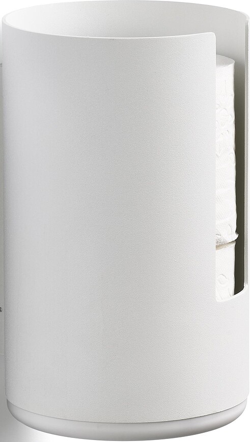 Contenitore per carta igienica Rim bianco appeso