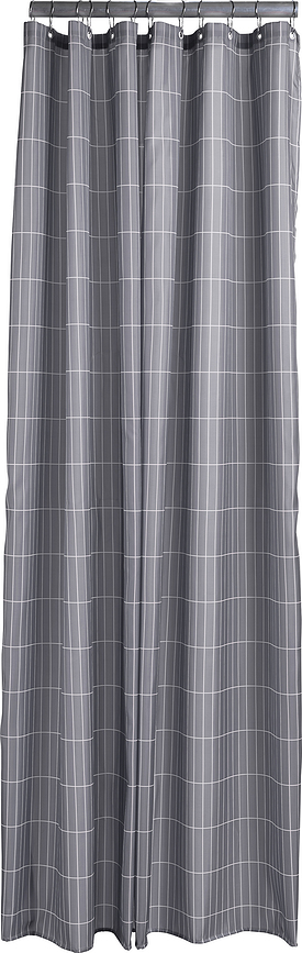 Cortina de Ducha Tiles, gris acero