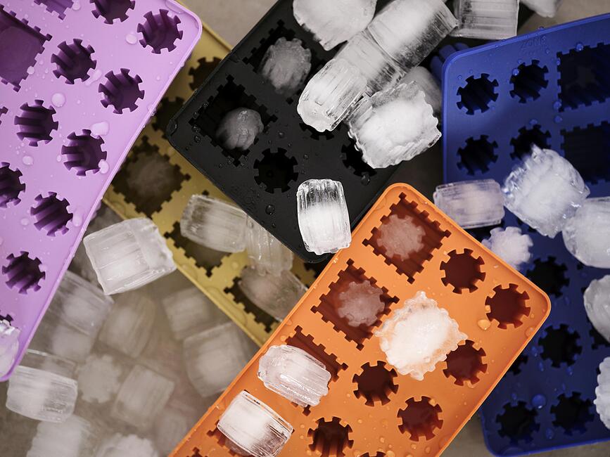 Cubetera de hielo Singles, color índigo