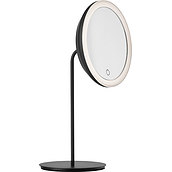 Didinamasis veidrodis Bordspejl su lempa juodos spalvos