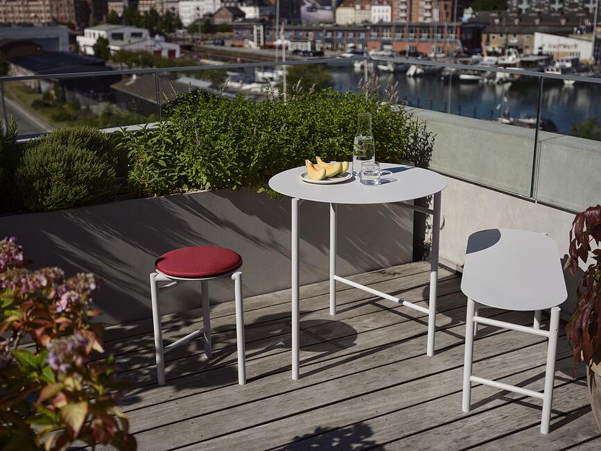 Disc Coussin de Tabouret, 33 cm, orange