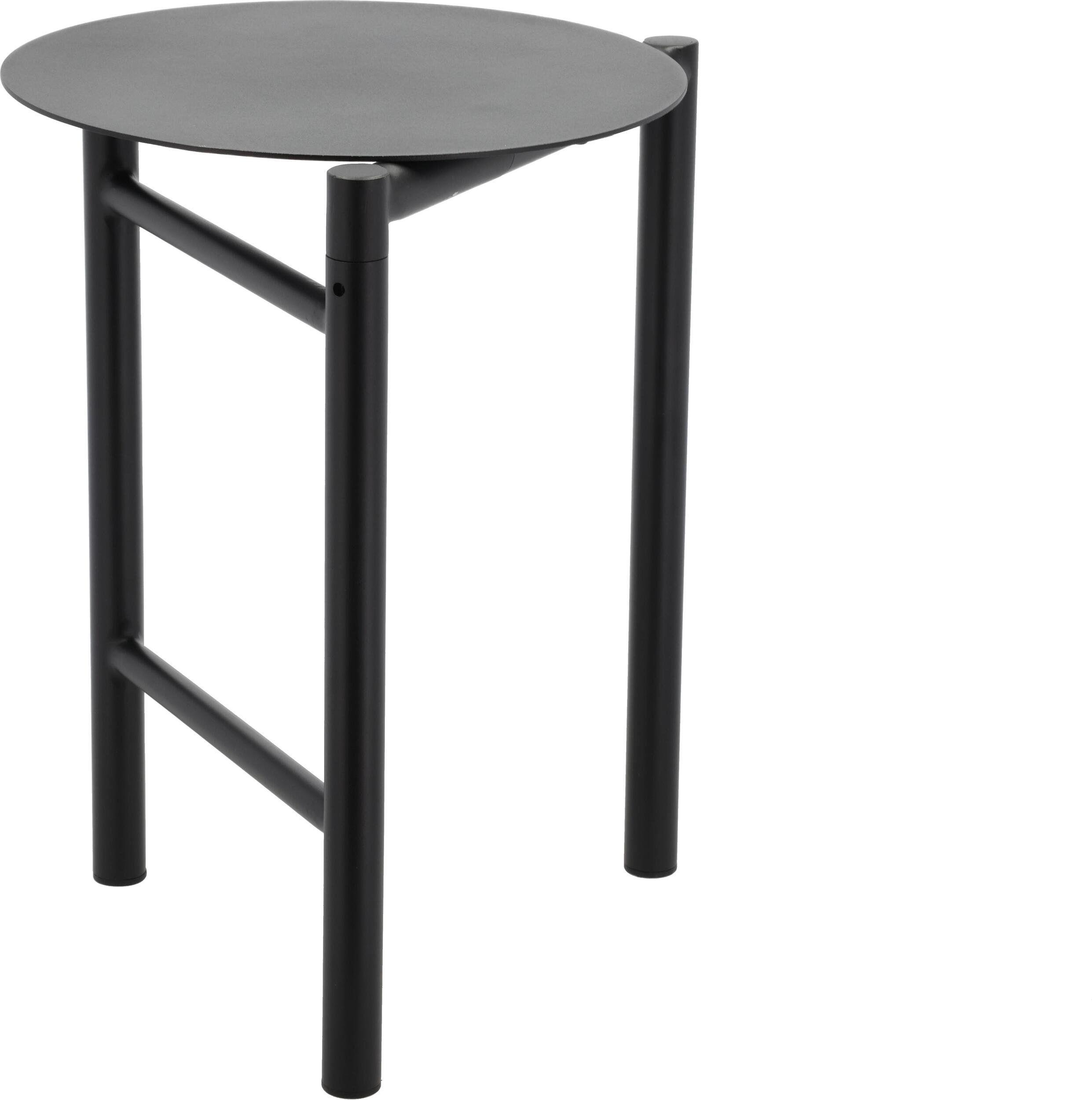 Disc Gartenhocker schwarz zusammenklappbar