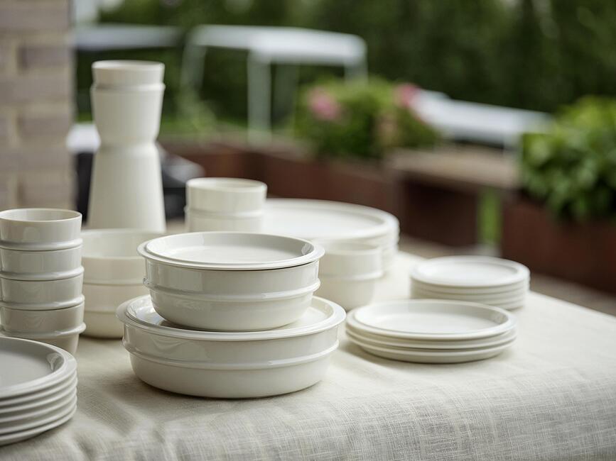 Eau Assiette à Apéritif 12 cm, en porcelaine, blanc