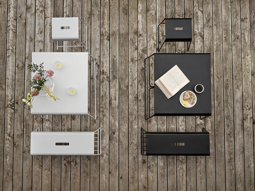 Eau Desertni krožnik, 16 cm, porcelanasto bel