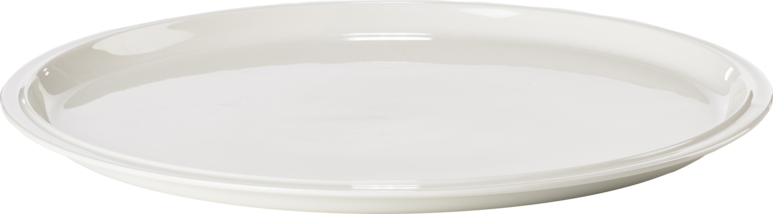 Eau Servierteller 32 cm, Porzellan, weiß