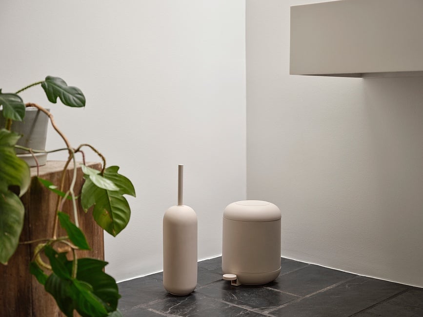 Escobilla de WC Sensu, color arena