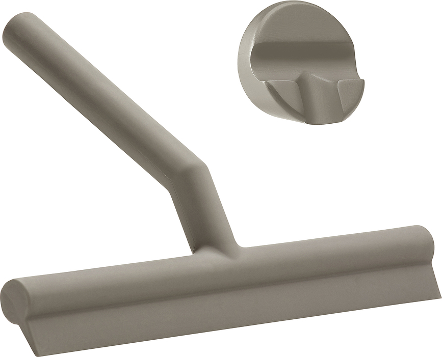 Escurridor de Ducha con soporte Solo, taupe, Set de 2 piezas