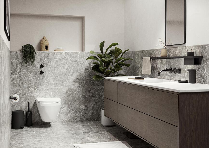 Estante de baño Rim, blanco