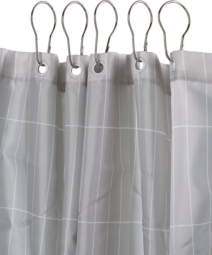 Ganchos para cortina de ducha Zone, 12 unidades