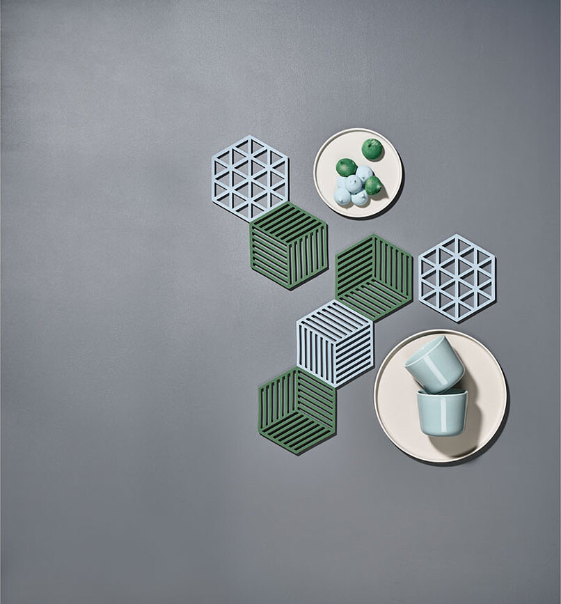 Hexagon Sous-plat, noir