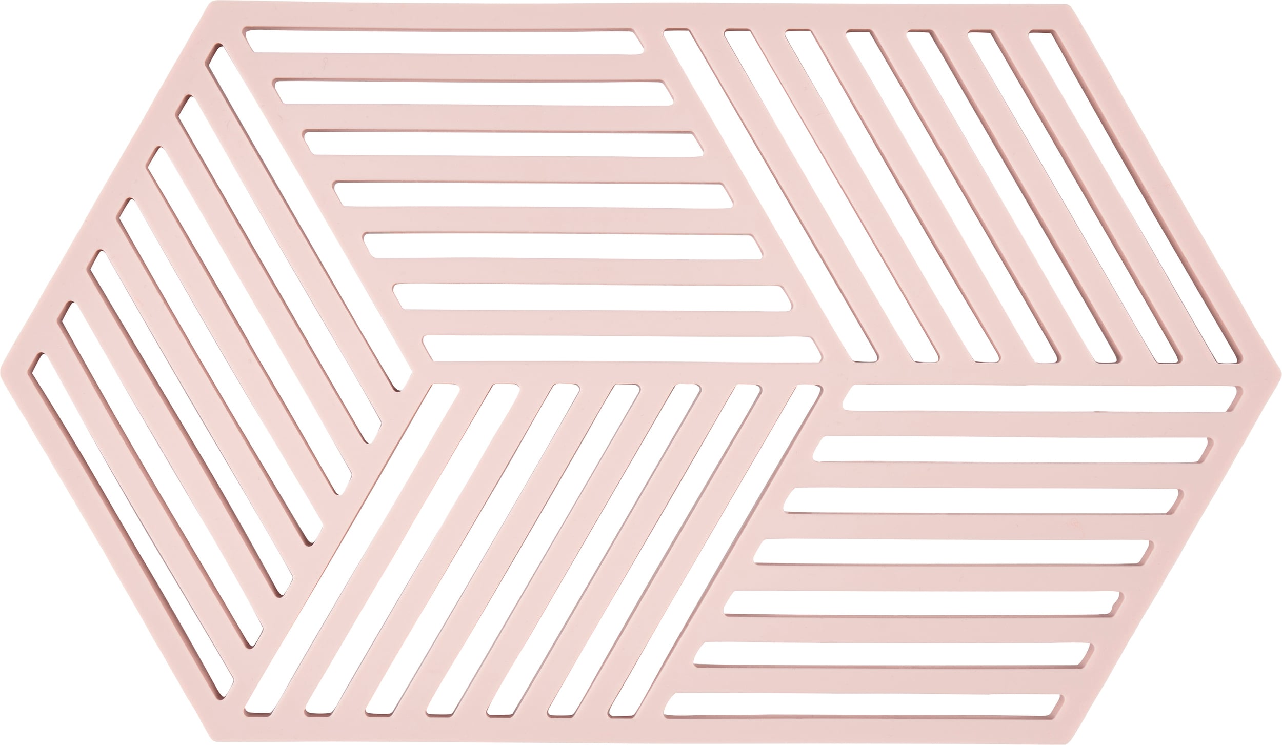 Hexagon Topfuntersetzer 24 cm, hellrosa
