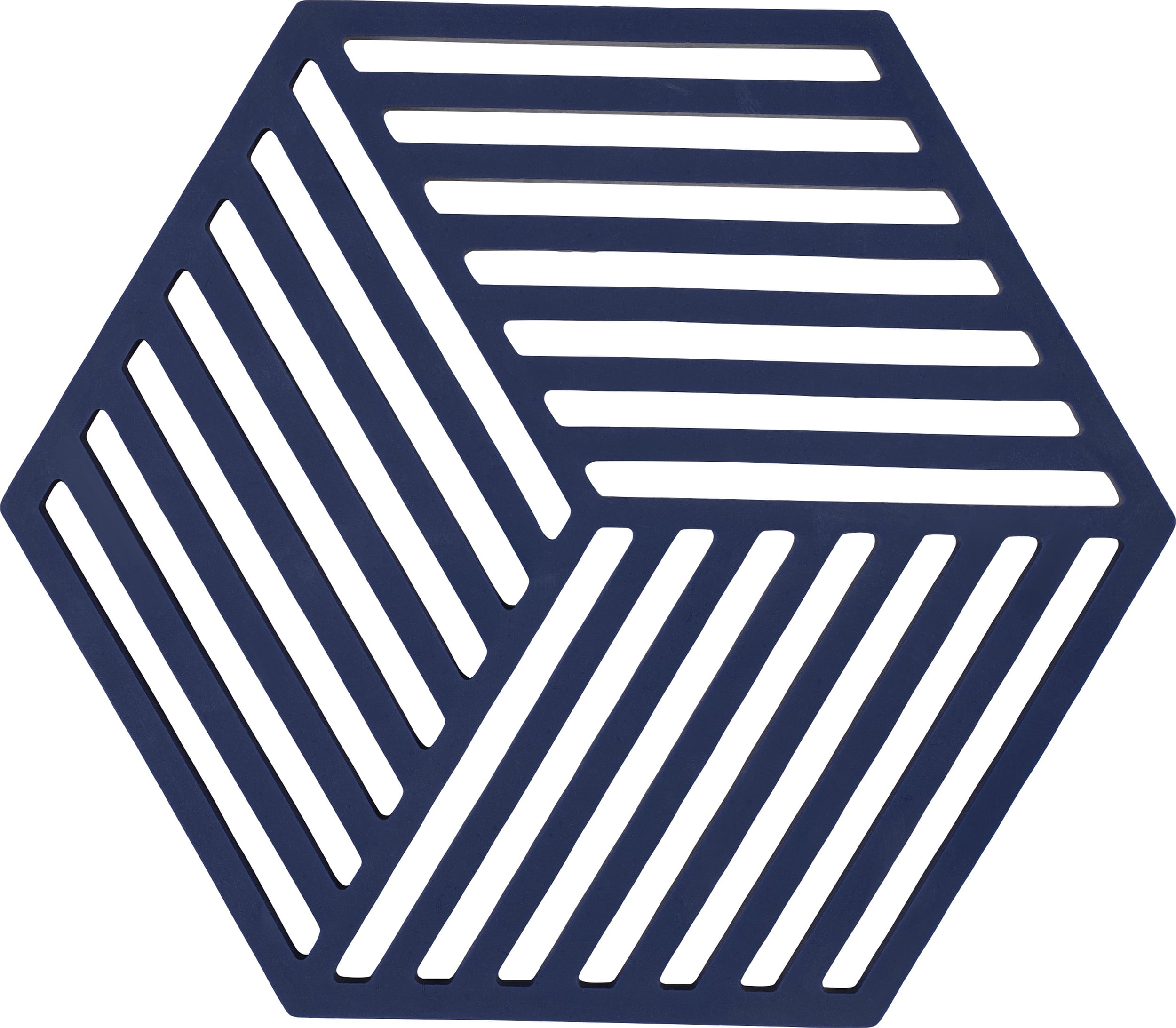 Hexagon Topfuntersetzer, marineblau