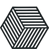 Hexagon Untersetzer für heißes Geschirr schwarz
