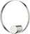 Hooked On Rings Krok 10 cm, silver