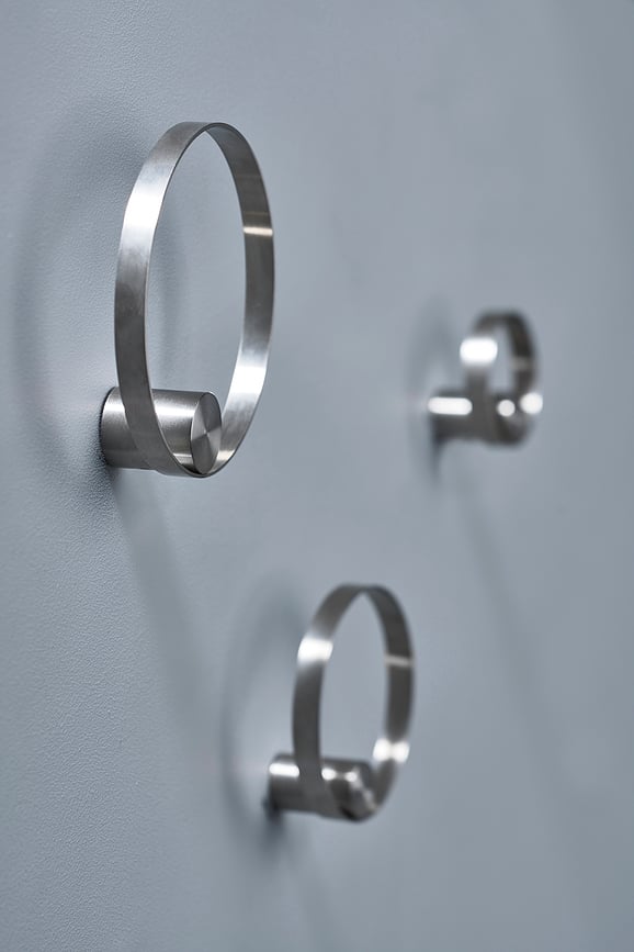 Hooked On Rings Vješalica 10 cm srebrna