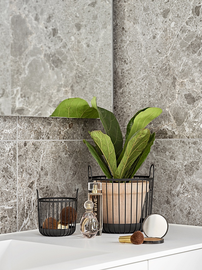 Inu Košara za shranjevanje, 20 x 20 cm, črna