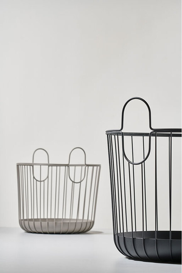 Inu Panier à Linge 30 x 30,5 cm, gris foncé