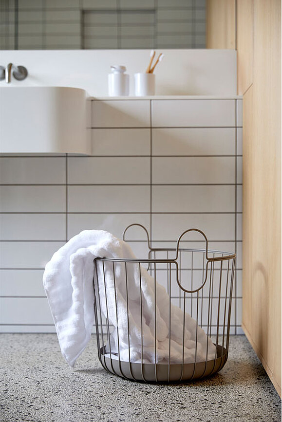 Inu Panier à Linge 30 x 30,5 cm, gris foncé