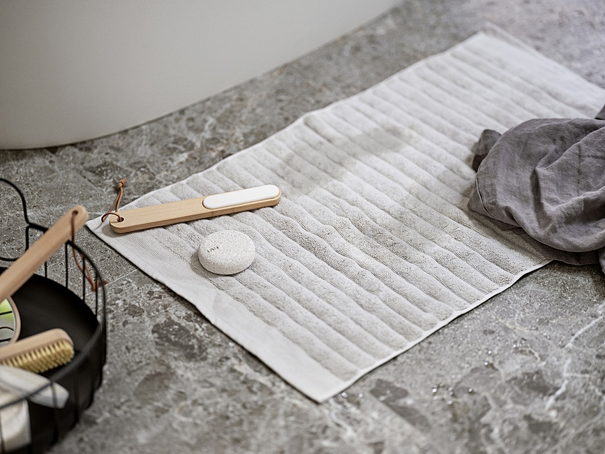 Inu Tapis de Bain 50 x 80 cm, blanc