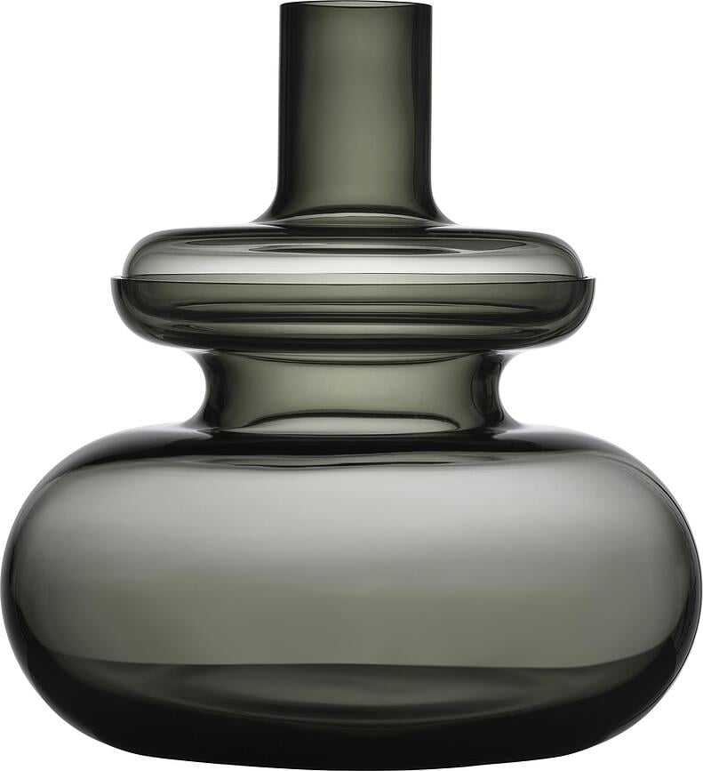 Inu Vase 33 cm, gris fumé