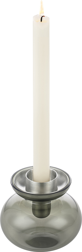 Inu Vaz ali svečnik, 10 cm, dimno zelen