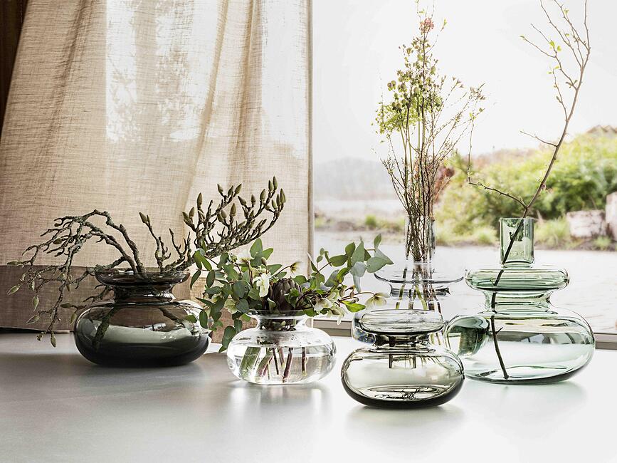 Jarrón Inu 25 cm, transparente