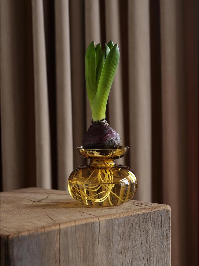 Jarrón Inu 9 cm, gris ahumado