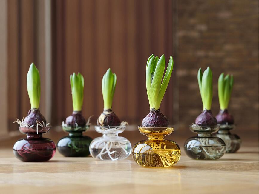 Jarrón Inu 9 cm, gris ahumado