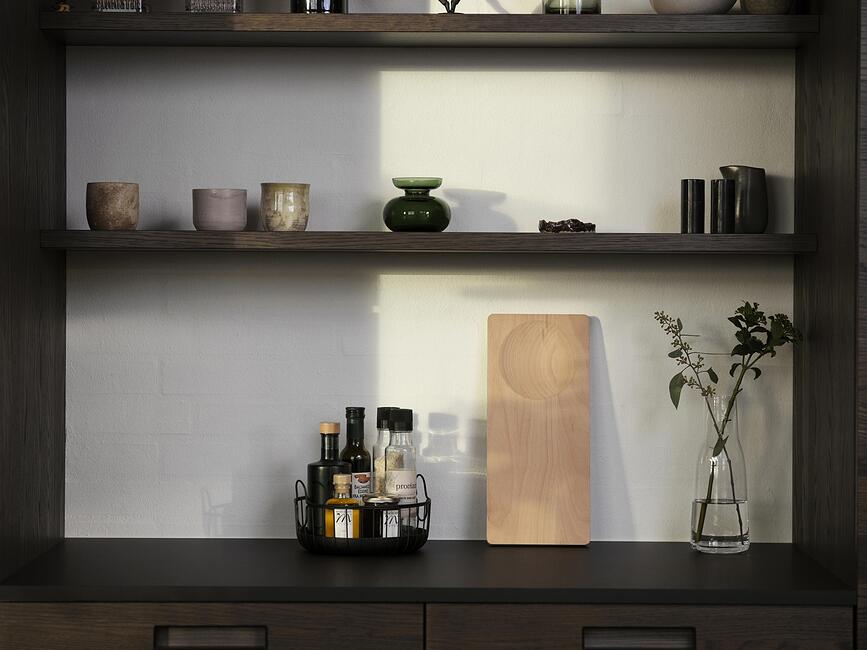 Jarrón Inu 9 cm, gris ahumado