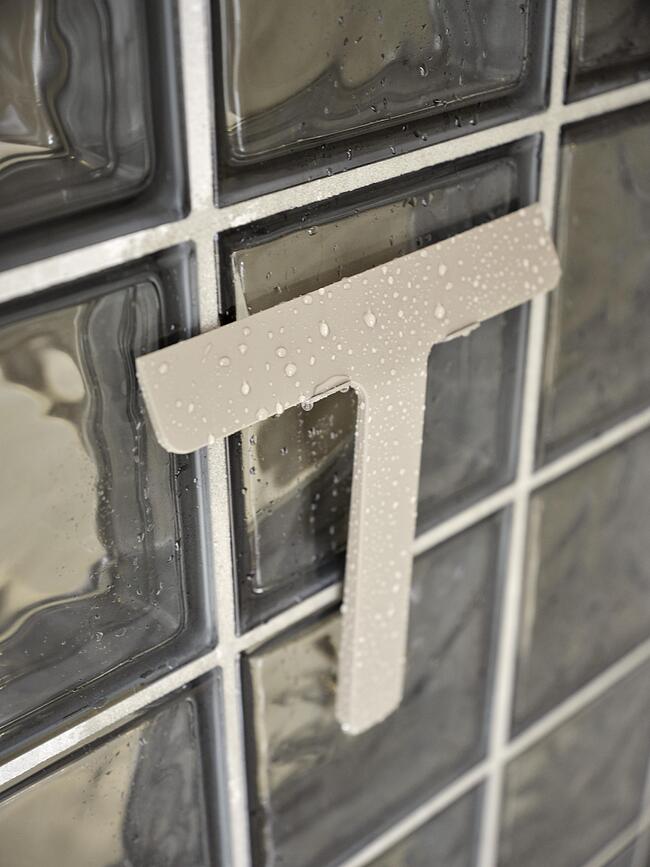 Secador de Ducha con soporte Ume, gris topo