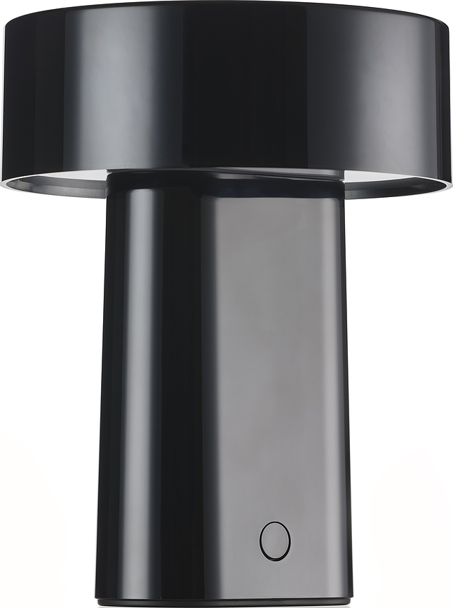 Oblong Lampe de Table sans fil, noire