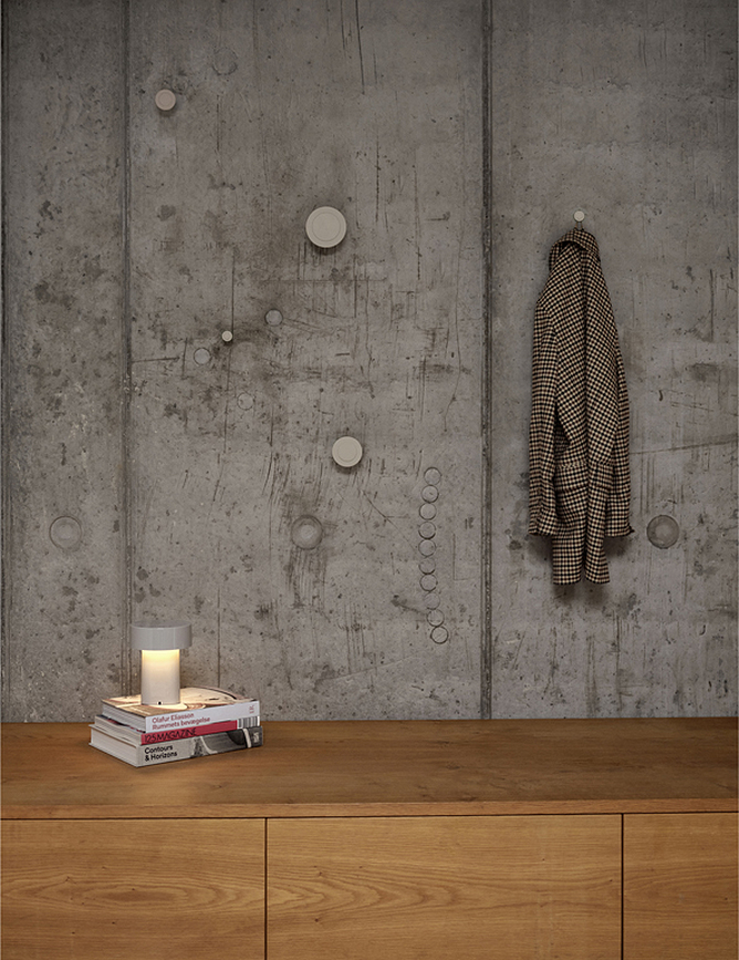 Oblong Lampe de Table sans fil, marron