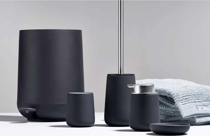 Cubo de Basura de baño Nova, 5 L, blanco