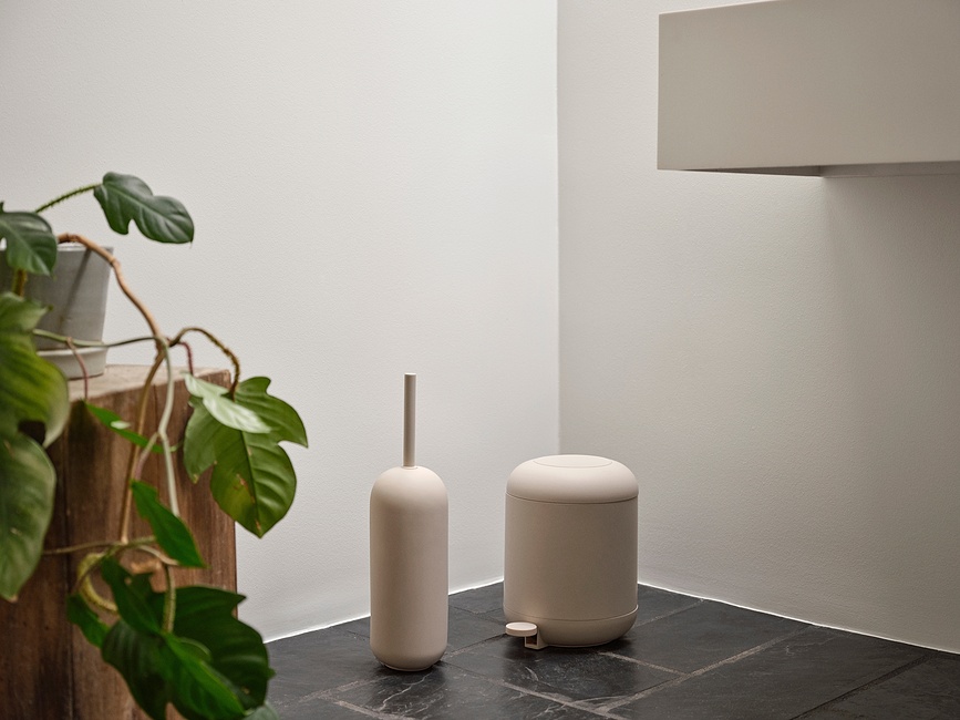 Papelera de baño Sensu, 4 L, blanca