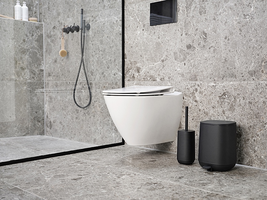 Cubo de Basura Time, 3 l, gris claro