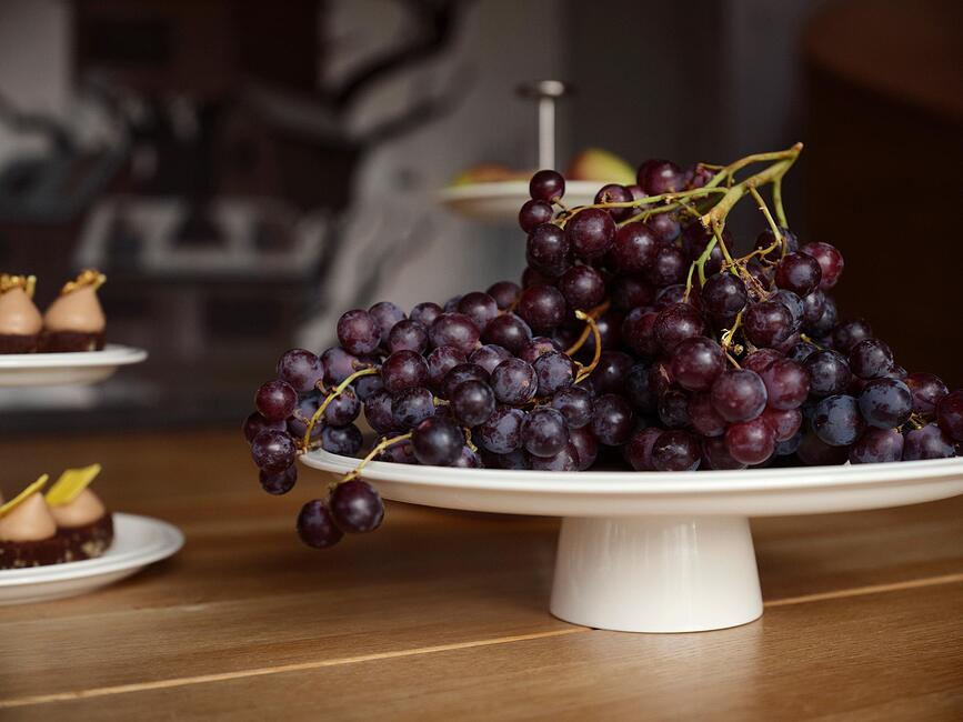 Patera de porcelana Eau, 32 cm, blanca