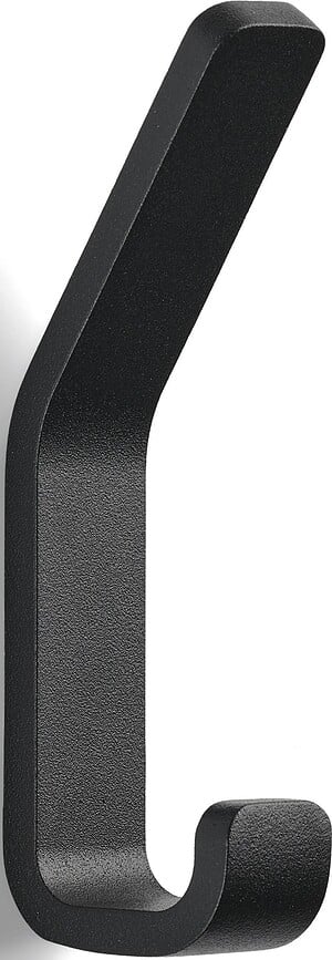 Perchero de pared doble Rim, negro